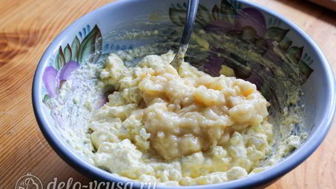 сырники с бананом и манкой