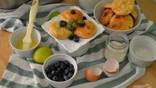 Сырники с изюмом и лимоном