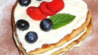 Сырники с кремом