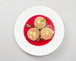 Сырники с кукурузной мукой и вареньем