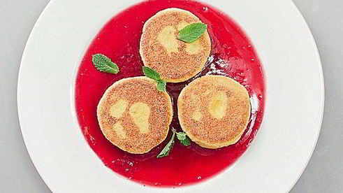 сырники с кукурузной мукой и вареньем