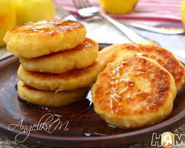 Сырники с яблоками