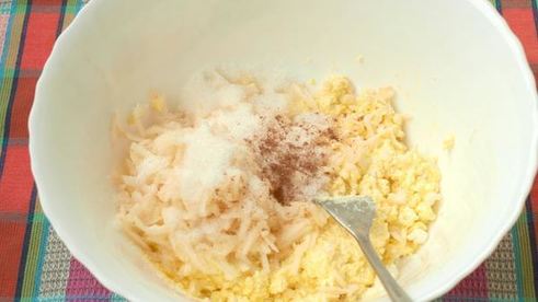 сырники с яблоками