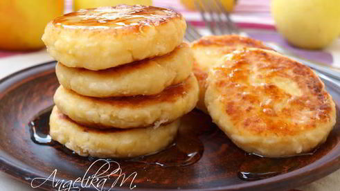 сырники с яблоками