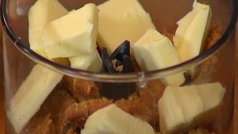 творожник с персиками