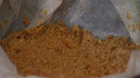 творожник с персиками