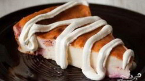 творожник с вишней