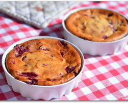 Творожник с ягодами