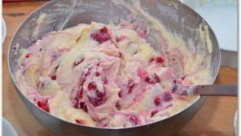 творожник с ягодами