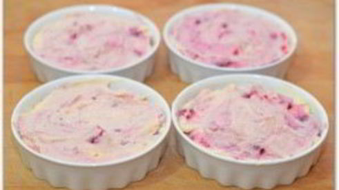 творожник с ягодами