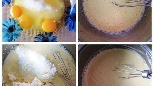 творожник со свежей клубникой и черешней