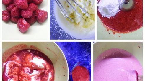 творожник со свежей клубникой и черешней