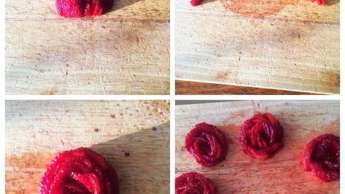 творожник со свежей клубникой и черешней