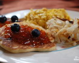 Творожники с голубикой