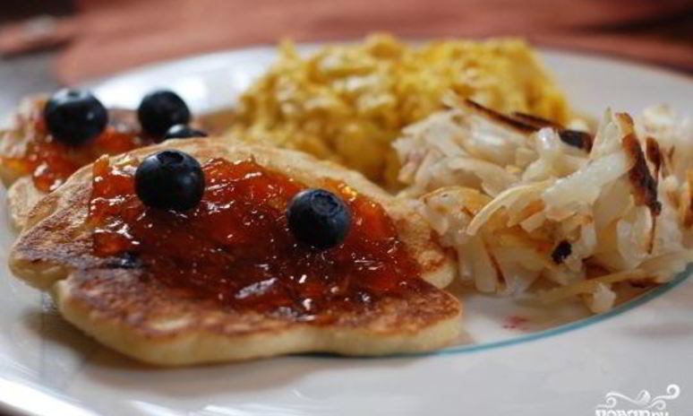 Рецепт творожников с голубикой