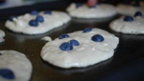 творожники с голубикой