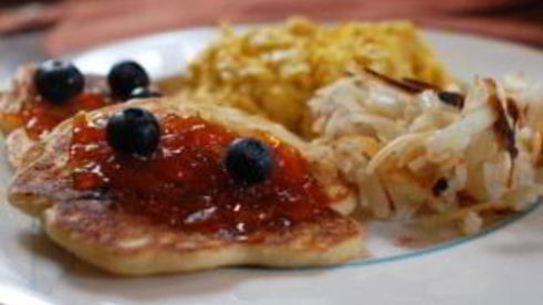 творожники с голубикой