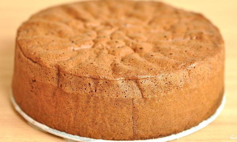 Рецепт бисквитного теста со сгущенкой