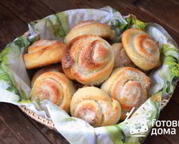 Дрожжевое тесто на кефире для булочек, пирожков