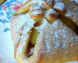 Творожное тесто с яблоками