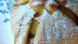 Творожное тесто с яблоками