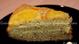 Апельсиновый торт с лимонно-апельсиновым кремом