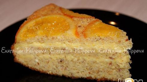 апельсиновый торт с лимонно-апельсиновым кремом