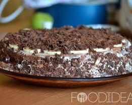 Банановый торт без выпечки