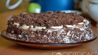 Банановый торт без выпечки