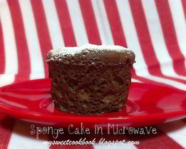 Бисквит в микроволновке