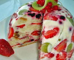 Фруктовый торт без выпечки