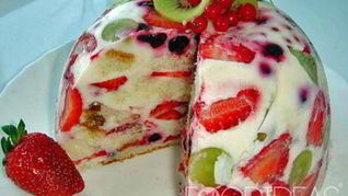 Фруктовый торт без выпечки