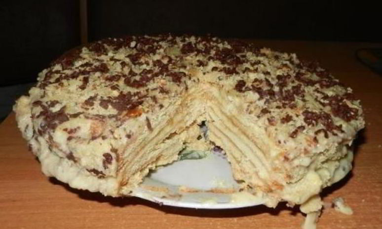 Рецепт медового торта со сгущенкой