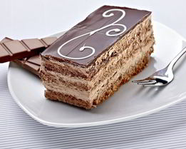 Песочный торт с шоколадом