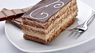 Песочный торт с шоколадом