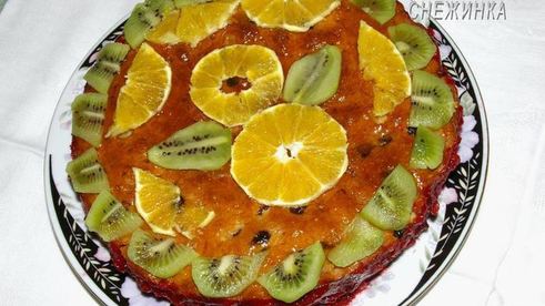 постный торт весенняя сказка