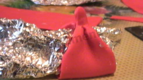 праздничный бант из мастики на торт