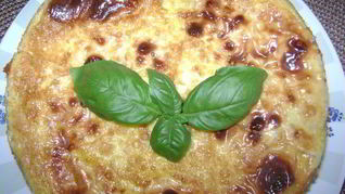 Рисовый торт с курицей, запеченный в духовке