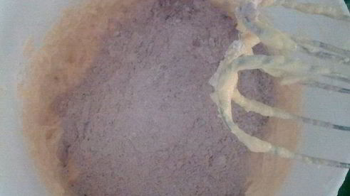 шоколадно-миндальный торт с заварным кремом