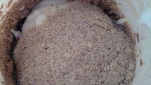 шоколадно-миндальный торт с заварным кремом