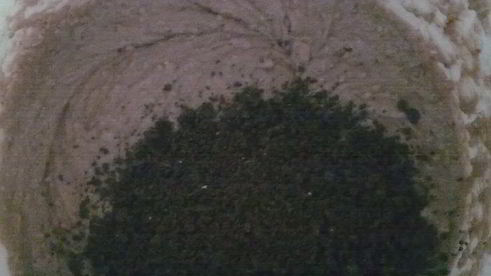 шоколадно-миндальный торт с заварным кремом