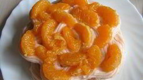 торт cнежные облака