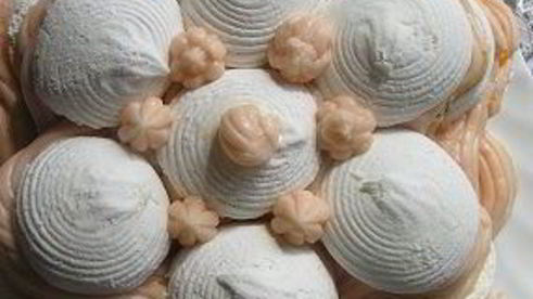 торт cнежные облака