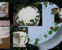 Торт Клубнично-маковый