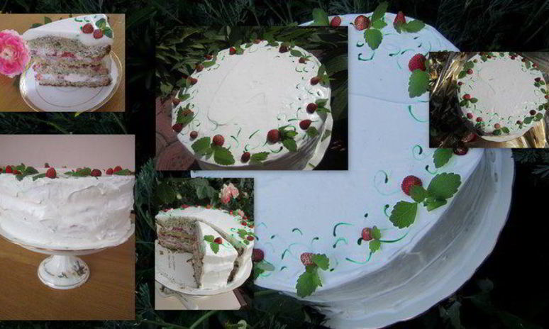 Рецепт торта клубнично-маковый