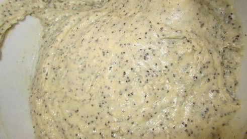 торт клубнично-маковый