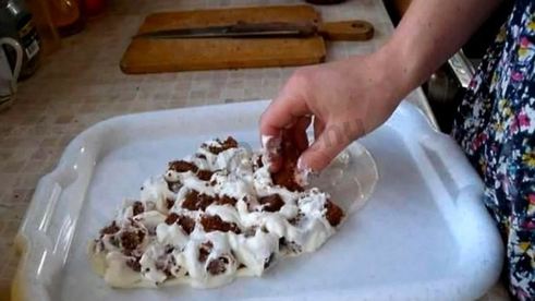 торт рыба из мастики