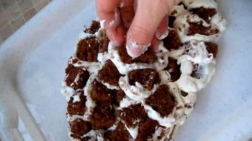 торт рыба из мастики