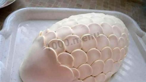 торт рыба из мастики