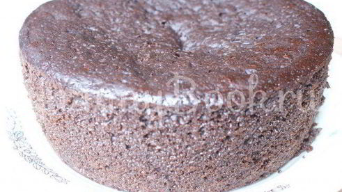 торт шоколад на кипятке в мультиварке
